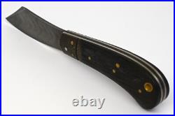 Rare JACKDAW custom Slipjoint Knife, Damascus/Morta/Brass, by Nicolas Weber