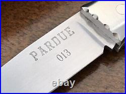 Rare Pardue Early Custom Folding Knife Lockback Persian Folder