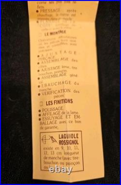 Rare. Vintage. 7 Laguiole Rossignol Folding Knife 7421. 440