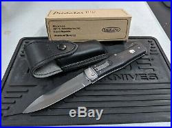 Rare folding pocket outdoor knife Predator 241 Black ABS Mikov Czech Republic