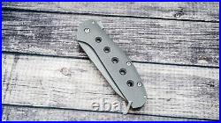 Ray Laconico Custom Lotus Tanto, Tumbled CPM 154, Tumbled Titanium Handles