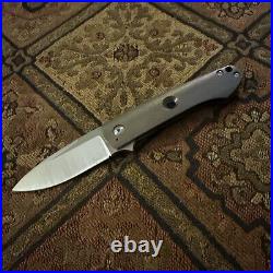 Ray Laconico Full Custom knife Beagle Flipper -Titanium Orange Peal Finish