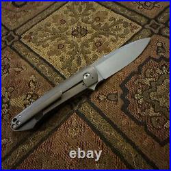 Ray Laconico Full Custom knife Beagle Flipper -Titanium Orange Peal Finish