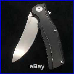 Reate Knives Dark Hills Knife S35vn Blade with Titanium Scales Flipper folder