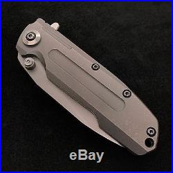 Reate Knives District 9 B Knife -S35vn Blade with Titanium Scales Flipper folder