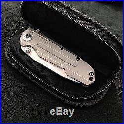 Reate Knives District 9 B Knife -S35vn Blade with Titanium Scales Flipper folder