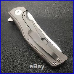 Reate Knives Hills Knife S35vn Blade with Titanium Scales Flipper folder