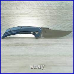 Reate Tashi Bharucha Star Boy Flipper Titanium Blue Ano Handle RWL34 Blade