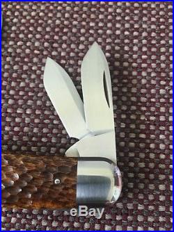 Reese Bose Custom Made Mint 3 Blade Whittler With Split Back Spring