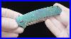 Review Bowie Blade Folder By Noblie Custom Knives Damasteel U0026 Crystallized Titanium Scales