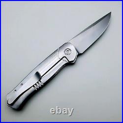 Richard Rogers Custom AYU Knife /CTS-XHP /Milled Titanium Super Rare collector