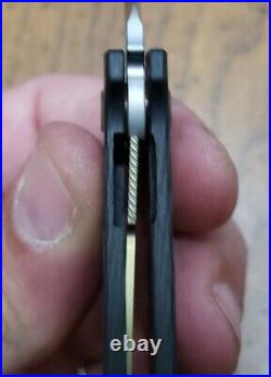 Richard Rogers OEM Slim Utility SLUT Carbon Fiber Folding Knife Rare M390
