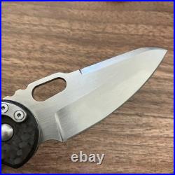 Rick Haney Custom Holey Moley Prototype Folding Knife Carbon Fiber Comes With COA