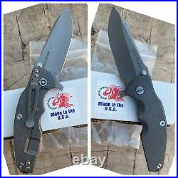 Rick Hinderer Knives Custom Jurassic WiFi Prototype Flipper Pocket Knife S35VN