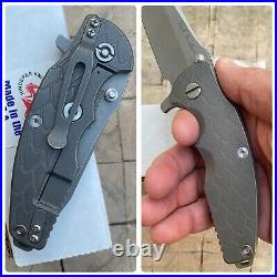 Rick Hinderer Knives Custom Jurassic WiFi Prototype Flipper Pocket Knife S35VN