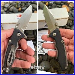 Rick Hinderer Knives RHK Eklipse 3.0 Harpoon Spanto Knife TriWayPivot Black G10