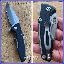 Rick Hinderer Knives RHK Eklipse 3.0 Harpoon Spanto Knife TriWayPivot Black G10