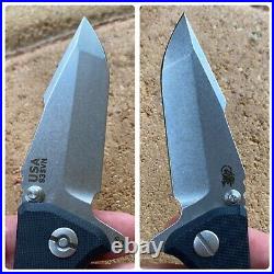 Rick Hinderer Knives RHK Eklipse 3.0 Harpoon Spanto Knife TriWayPivot Black G10