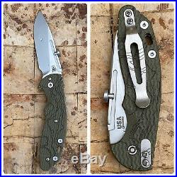 Rick Hinderer Knives Slipjoint TOPO Pocket Knife For TAD Gear Tit/G10