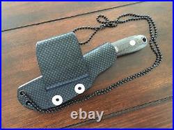 Rob Simonich Custom Made TALONITE Blade Knife Carbon Fiber Mosaic Pins Handle