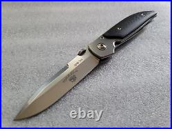 Robert Bob Terzuola Knives Custom TFF-7, Reflective Stonewash, Gold LSCF