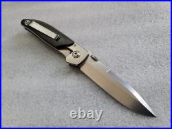 Robert Bob Terzuola Knives Custom TFF-7, Reflective Stonewash, Gold LSCF