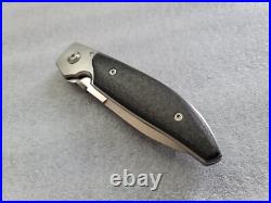 Robert Bob Terzuola Knives Custom TFF-7, Reflective Stonewash, Gold LSCF