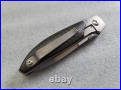 Robert Bob Terzuola Knives Custom TFF-7, Reflective Stonewash, Gold LSCF