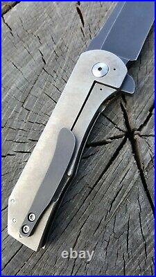 Robert Carter F16 Custom Folding Flipper Knife CTS-XHP steel FREE SHIPPING