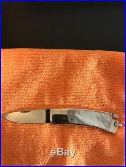 Ron Lake -Tail Lock -Folding Knife #97-mother Of Pearl Inlays. Not Loveless