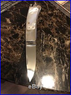 Ron Lake -Tail Lock -Folding Knife #97-mother Of Pearl Inlays. Not Loveless