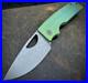 Roosevelt XL Matte distressed green anodized Zig Zag milled scales