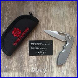 Rosie's Rippers Mini Reaper Custom Knife Elmax Titanium Knife Folder