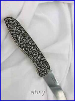 Russian folding knife Marten Aus 8 steel. Pocket knife. Silver engraving