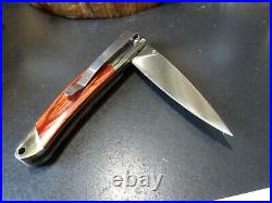 SANTA FE STONEWORKS 4 POCKET KNIFE With VEIN TURQUOISE HANDLE1-SIDE 440HC BLADE