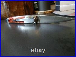 SANTA FE STONEWORKS 4 POCKET KNIFE With VEIN TURQUOISE HANDLE1-SIDE 440HC BLADE