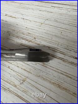 SDKnives (Steve Dumchus) Custom Flipper Ti Collars And Clip San Mai Damascus