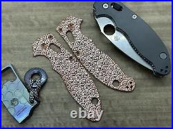 SEIGAIHA Copper scales for Spyderco MANIX 2