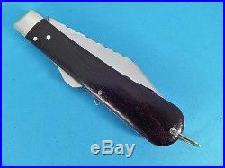 STAN SHAW, SHEFFIELD, HANDMADE LARGE LOCKBACK FOLDING KNIFE, c. 1950-80'S