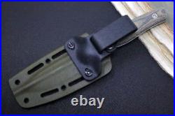 SURVIVE! EDC-4 Camo Canvas Micarta Handle / Full Flat Grind / Drop Point Blade