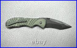 Sal Manaro Custom Bullseye #57 Stonewashed Blade, Full Ti Handle, Mint Green