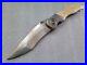 Sal Manaro Custom Knives Bullseye XL, Arrow Grind, 4 7/8 Blade, Layered Micarta