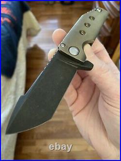 Samuel Morrish Full Custom Vanguard PROTOTYPE Flipper Folding Knife CPM-M4 RARE