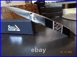 Santa Fe Stoneworks 4 Pocket Knife 1-bl Spear Point Sfs70opm Mammoth Jet Mop