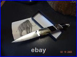Santa Fe Stoneworks 4 Pocket Knife 1-bl Spear Point Sfs70opm Mammoth Jet Mop