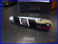 Santa Fe Stoneworks 4 Pocket Knife 1-bl Spear Point Sfs70opm Mammoth Jet Mop