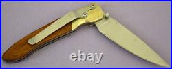 Santa Fe Stoneworks Vein Turquoise Handle Liner Lock Folding Knife WithPocket Clip
