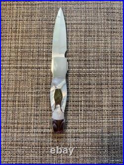 Sawby knife mother of pearl folding dagger