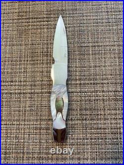 Sawby knife mother of pearl folding dagger