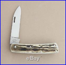 Scagel Custom 2005 folding knife by Northwoods Knives with super Stag